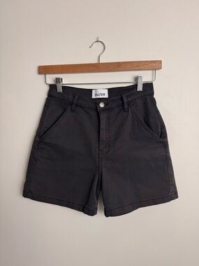 DU/ER Black High-Rise Live Free Utility Shorts